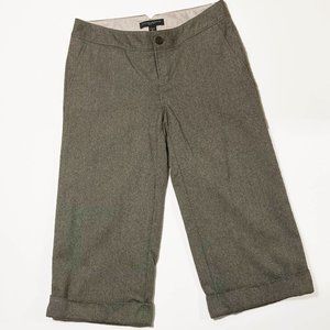 Cropped Wool Trousers in Tweed